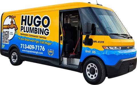 Hugo Plumbing service van