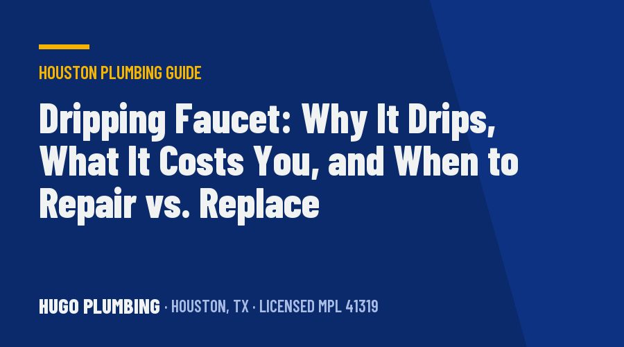 Dripping Faucet: Why It Drips, What It Costs You, and When to Repair vs. Replace
