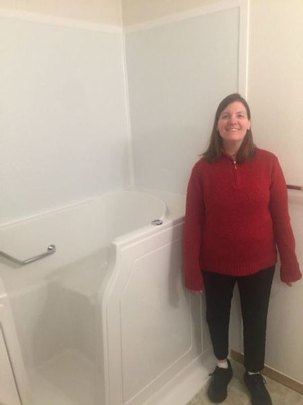 Hugo Plumbing team member and happy Houston customer